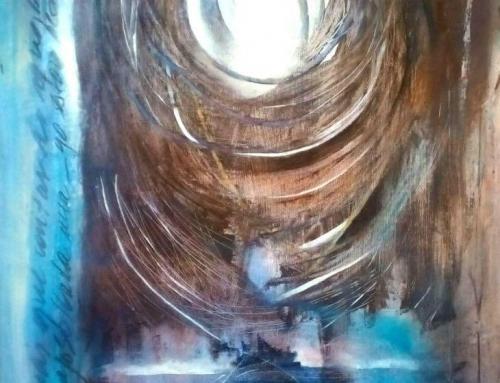 AQUÍ HABITO 100 x 70 cm